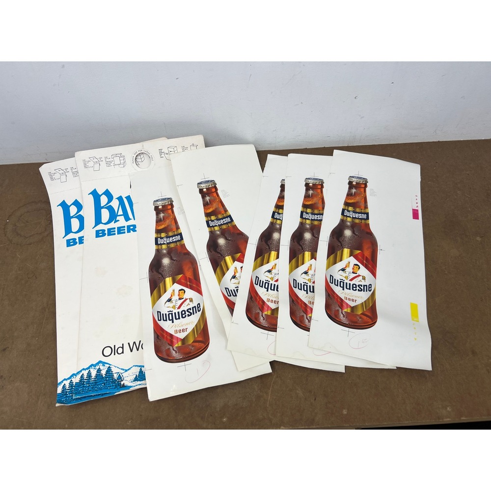 Vintage Duquesne Beer Lithograph Posters Prince Pilseners Bavarian Lot Wall Art